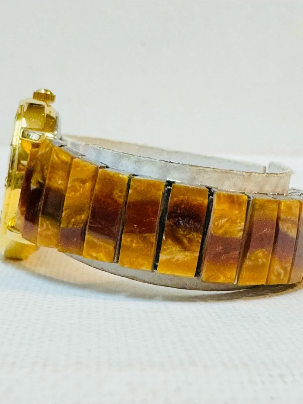 Vintage St Marin Tiger's Eye Women's Watch 6.25